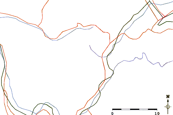 Roads and rivers around Mont Buet