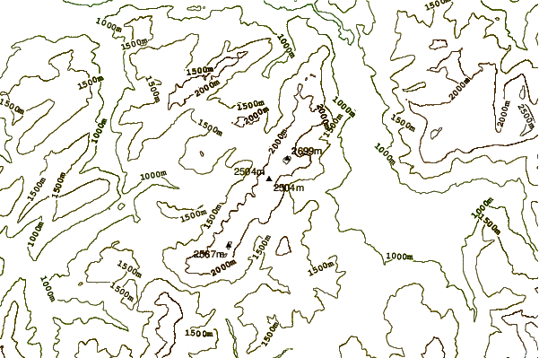 Mountain peaks around Mont Charvet