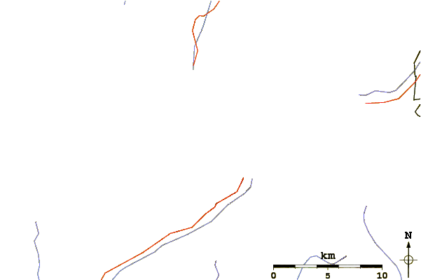 Roads and rivers around Mont Collon