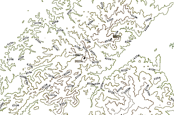 Mountain peaks around Mont Donon