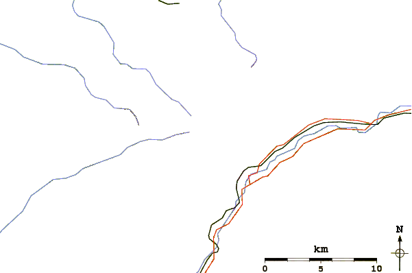 Roads and rivers around Mont Donon