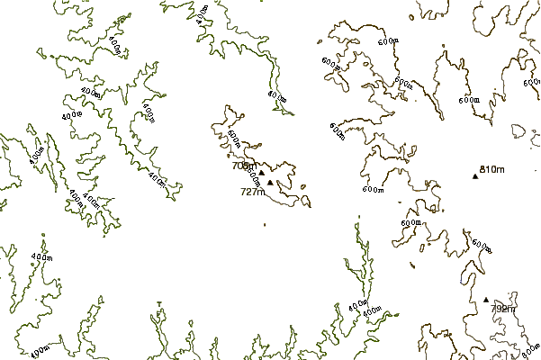 Mountain peaks around Mont Gargan