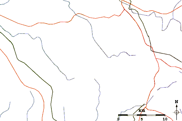 Roads and rivers around Mont Gargan