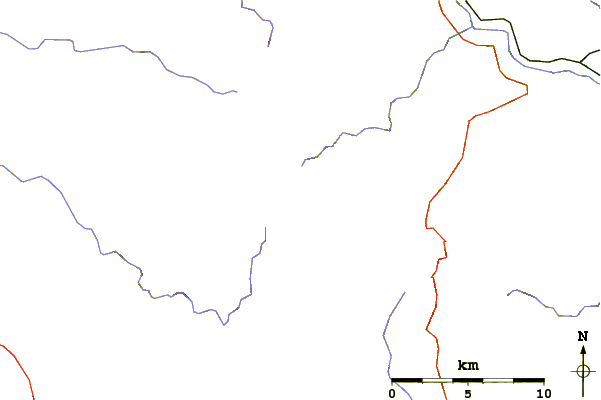 Roads and rivers around Mont Gerbier de Jonc