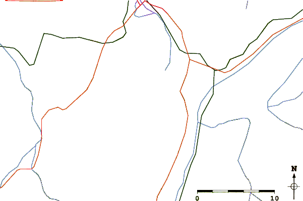 Roads and rivers around Mont Granier