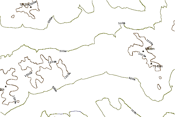 Mountain peaks around Mont Iberville