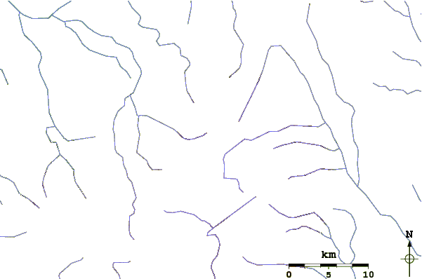 Roads and rivers around Mont Idoukal-n-Taghès