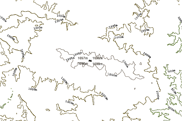 Mountain peaks around Mont Lozère