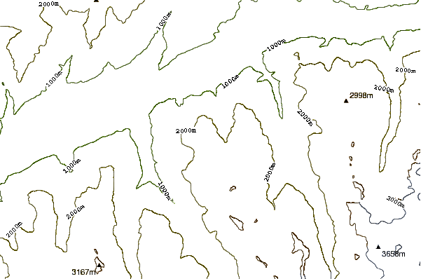 Mountain peaks around Mont Noble