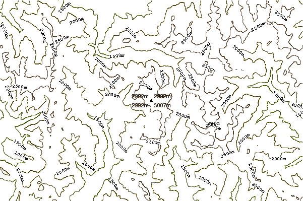 Mountain peaks around Mont Pelat