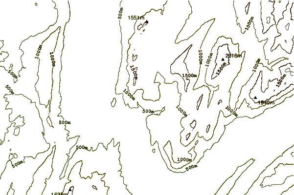 Mountain peaks around Mont Peney