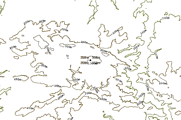 Mountain peaks around Mont Pinçon