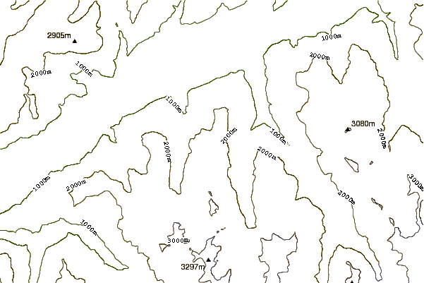 Mountain peaks around Mont Rouge