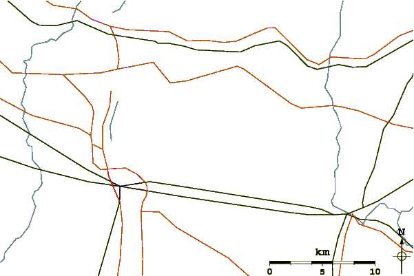 Roads and rivers around Mont Saint-Grégoire