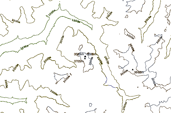 Mountain peaks around Mont Turia