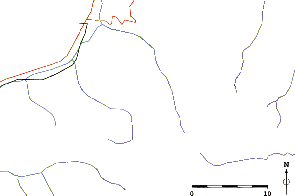 Roads and rivers around Mont Turia