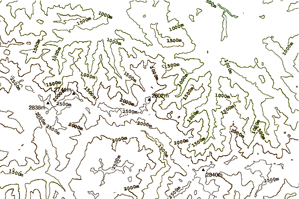 Mountain peaks around Mont Valier