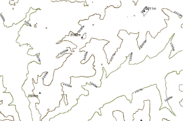 Mountain peaks around Mont à Cavouère