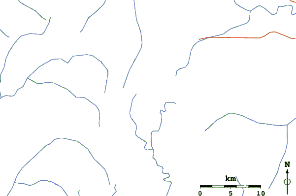 Roads and rivers around Mont-aux-Sources