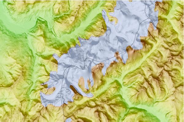 Surf breaks located close to Mont-blanc Du Tacul