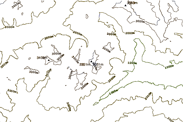 Mountain peaks around Mont d'Ambin