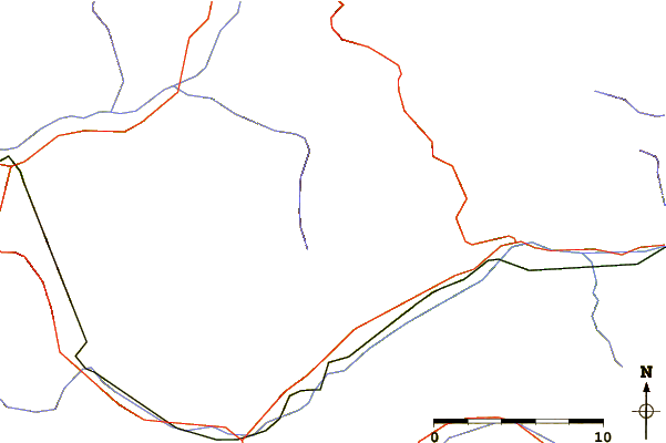 Roads and rivers around Mont d'Ambin