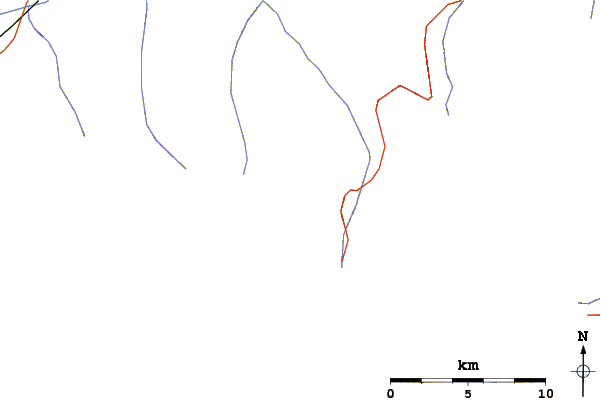 Roads and rivers around Mont de l'Etoile