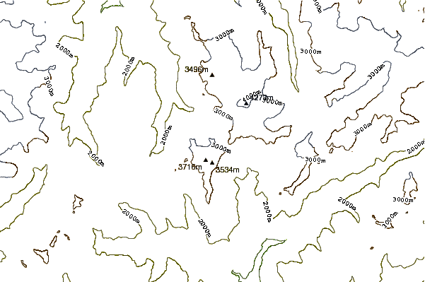 Mountain peaks around Mont de la Gouille