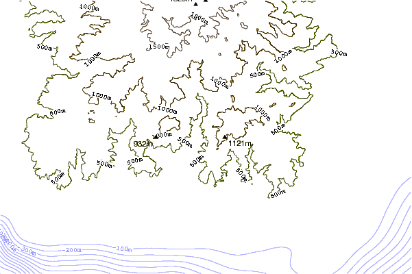 Mountain peaks around Montalto