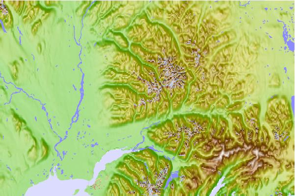 Surf breaks located close to Montana Peak