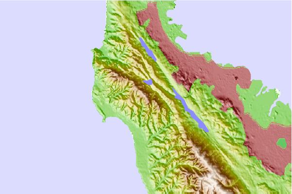 Surf breaks located close to Montara Mountain