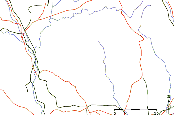 Roads and rivers around Montcau
