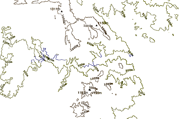 Mountain peaks around Montdois