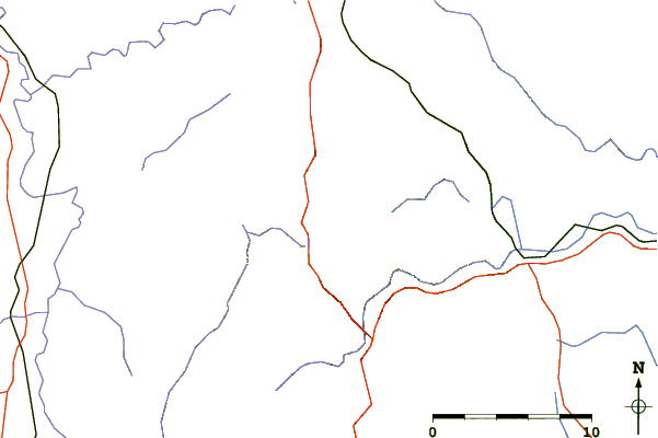 Roads and rivers around Montdois