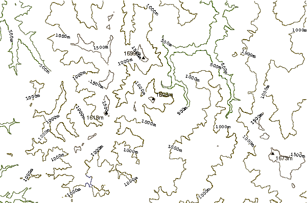 Mountain peaks around Monte Alfeo