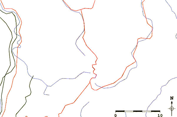 Roads and rivers around Monte Antola