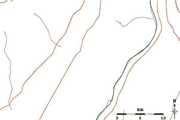 Roads and rivers around Monte Baldo