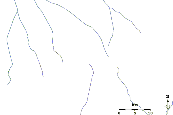 Roads and rivers around Monte Caburaí