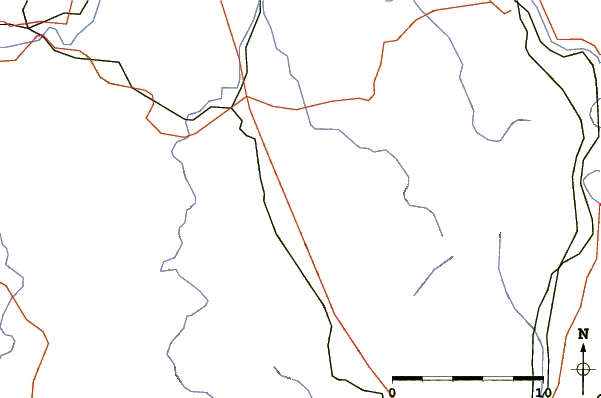 Roads and rivers around Monte Colma