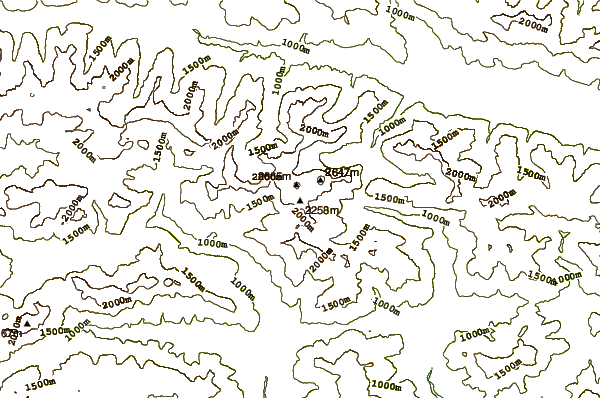 Mountain peaks around Monte Crostis