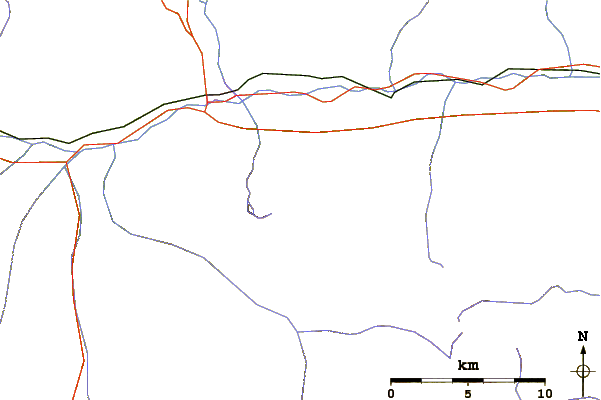 Roads and rivers around Monte Emilius