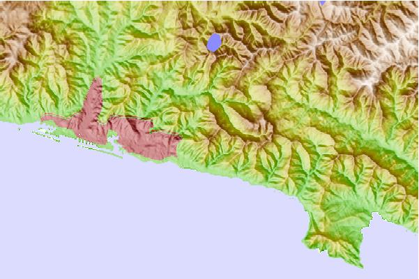 Surf breaks located close to Monte Fasce