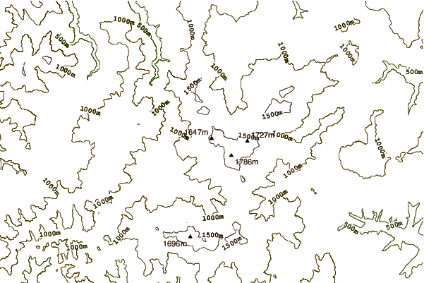 Mountain peaks around Monte Groppo Rosso