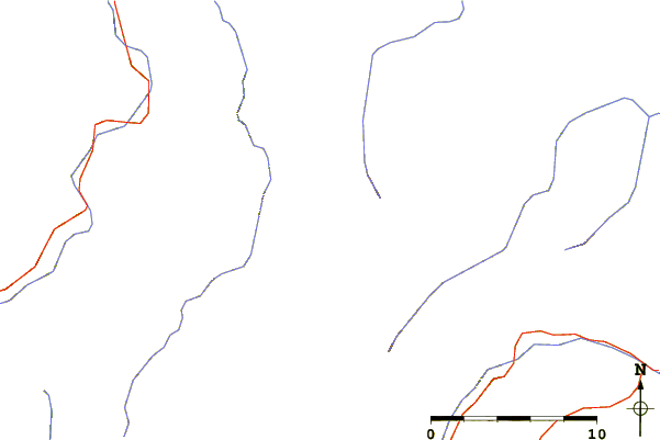 Roads and rivers around Monte Groppo Rosso