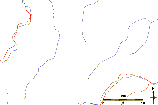 Roads and rivers around Monte Maggiorasca