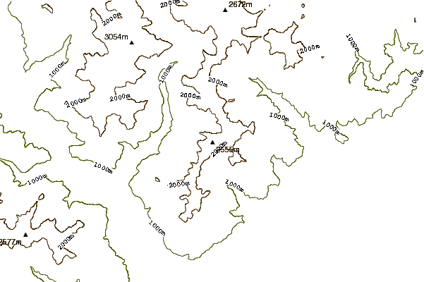 Mountain peaks around Monte Mars