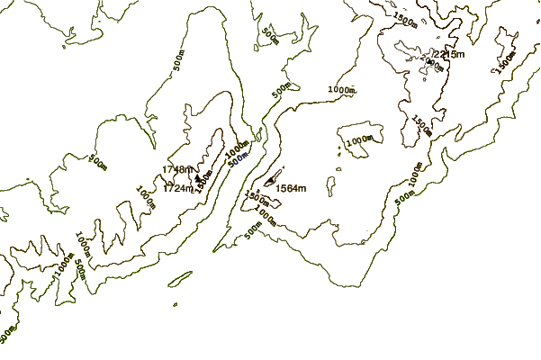 Mountain peaks around Monte Millifret