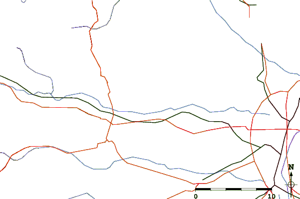 Roads and rivers around Monte Musinè