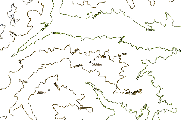 Mountain peaks around Monte Orsiera