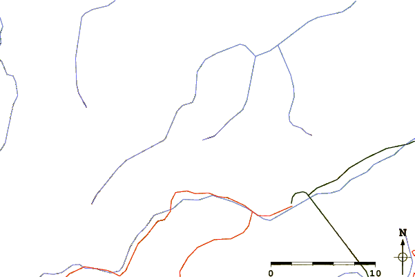 Roads and rivers around Monte Pelpi (Emilia Romagna)